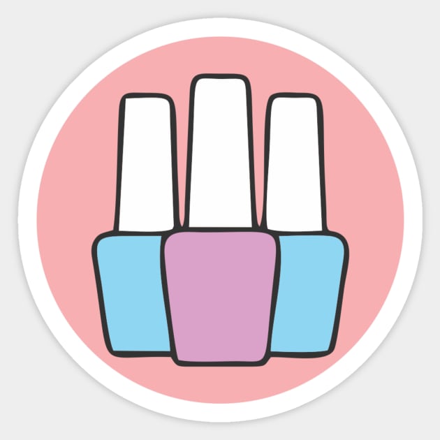 Nail polish Sticker by Adadita